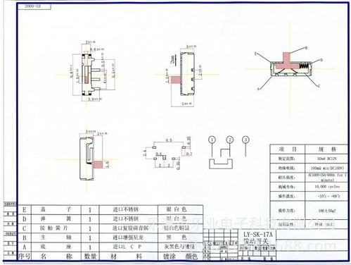 兩檔撥動(dòng)開關(guān) 復(fù)位 滑動(dòng)開關(guān) switch 微型開關(guān) dip插腳 ly sk17a